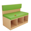 Kids Bench With Open Shelving Unit
