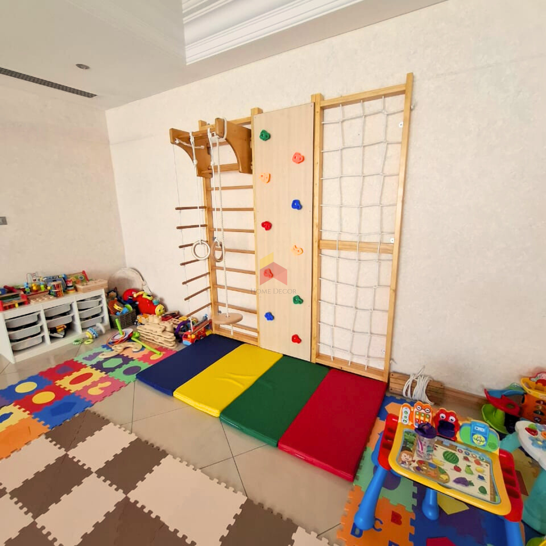 Kids Room Decor Kids At Home Gym Moetry Wooden Indoor Climbing