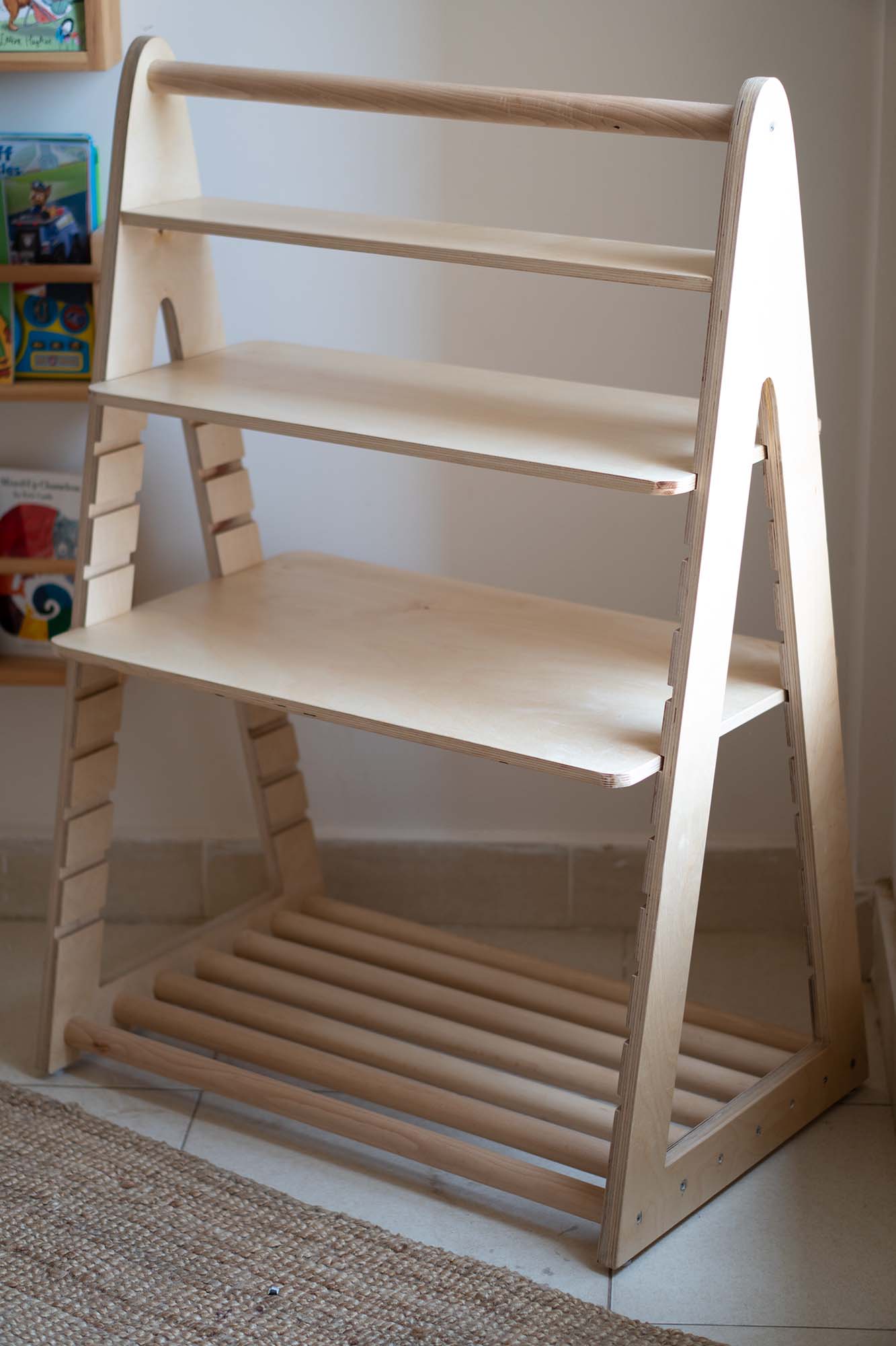Adjustable Shelving Unit for Kids Toys and Storage Boxes