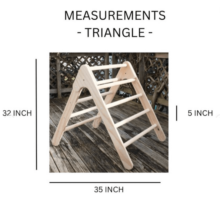Pikler Set: Foldable Triangle, Ramp, Arch  3 in 1