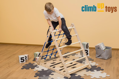 Triangle 3-in-1 Climbing Set: Clouds, Net, Bars