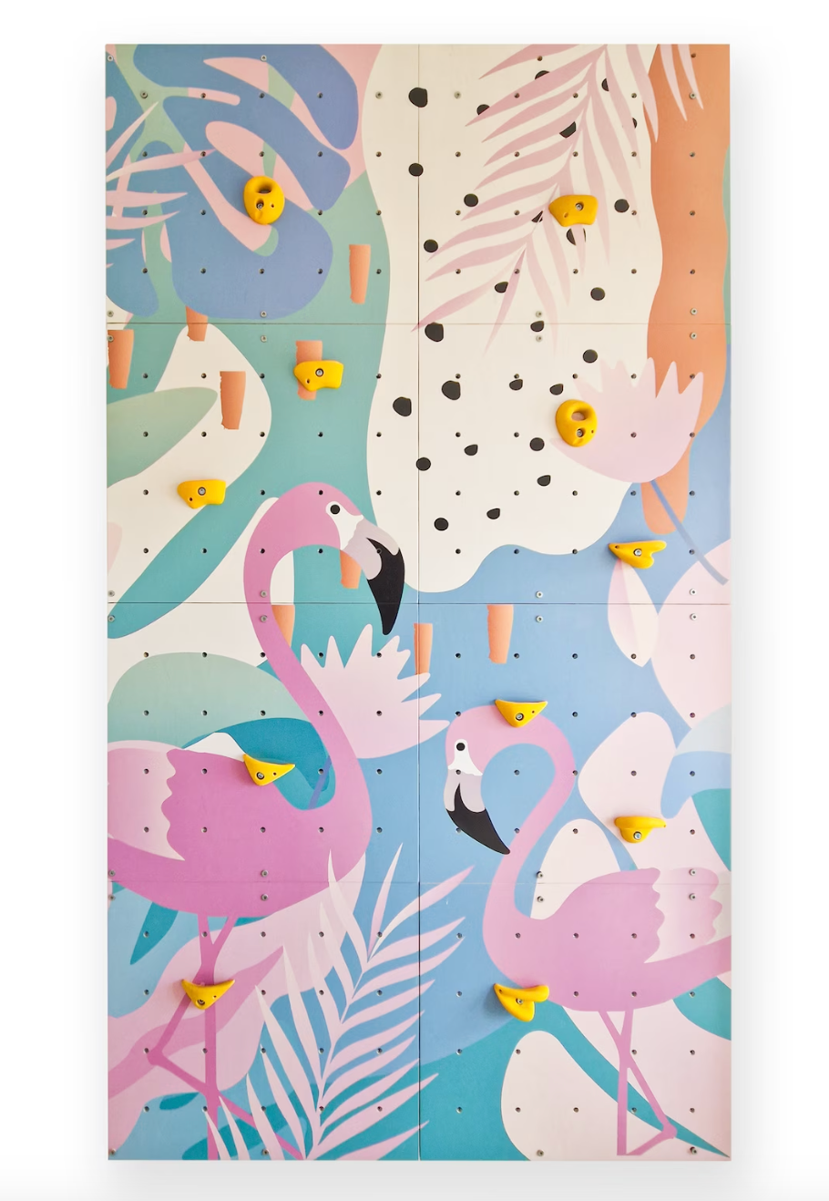 Flamingo Sticker Climbing Wall: Fun and Colorful