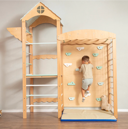 Indoor Tower: Climbing Wall and Net Rope