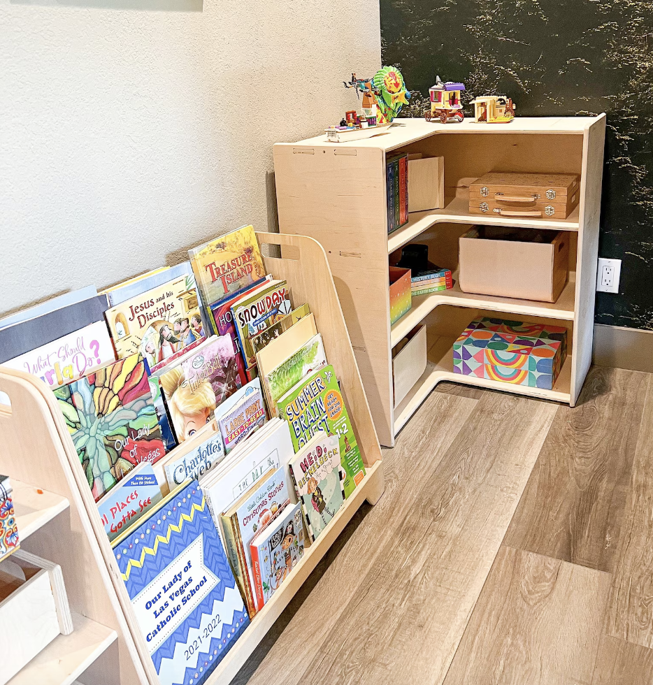 Montessori Toy Shelf Toddler Corner Toy Shelf