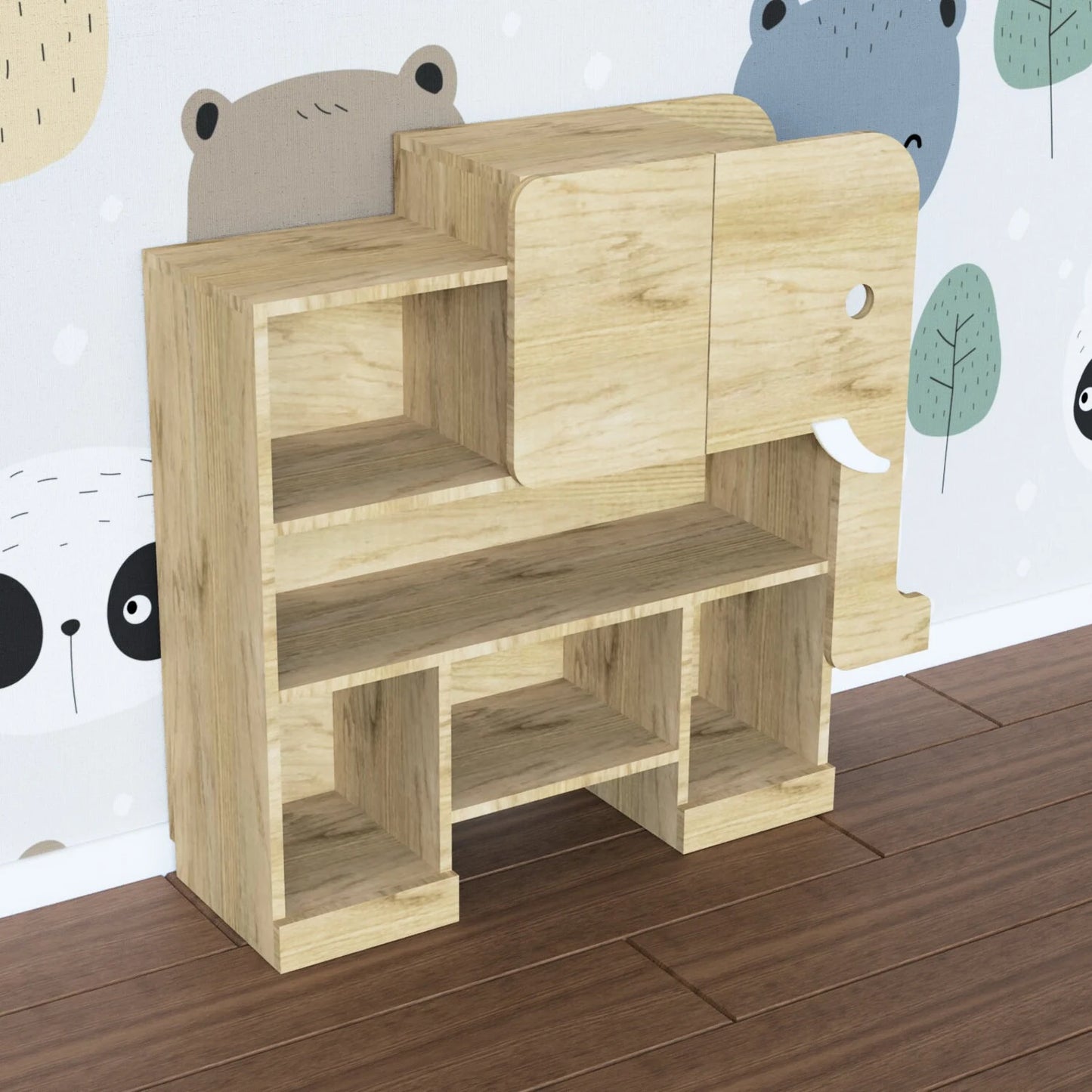Elephant Shaped Book Shelf - Adorable and Functional Kids' Room Decor