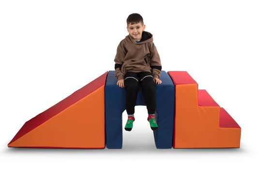 Soft Play Slide, Ladder, and Tunnel Set: Fun Combo for Kids"