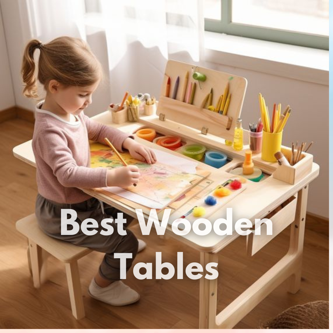 Childrns solid wooden tables collection in dubai abu dhabi