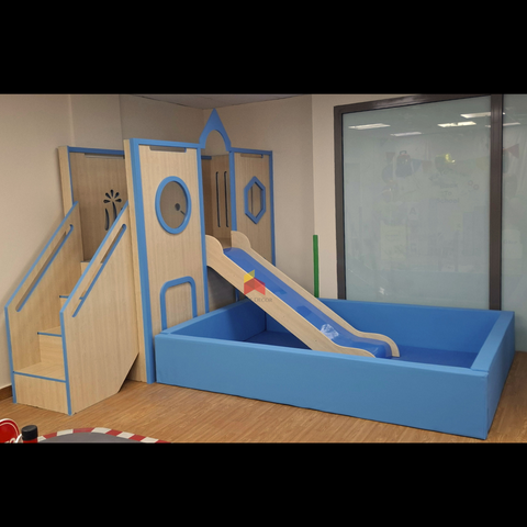 Indoor Play House With Slide And Ball Pool