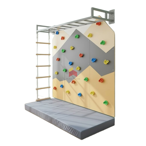Monkey Bar with Mountain Climbing Wall Panels