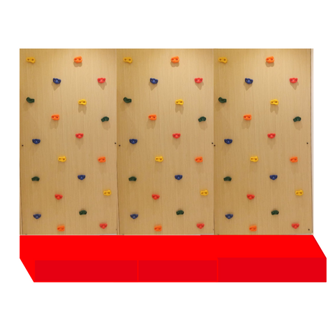 Climbing Wall: Active Fun for Playtime - Triple Panel Home Decor