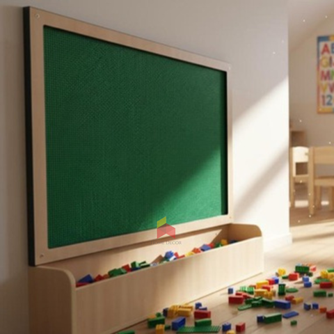 Wall Mounted Duplo Board With Storage Unit