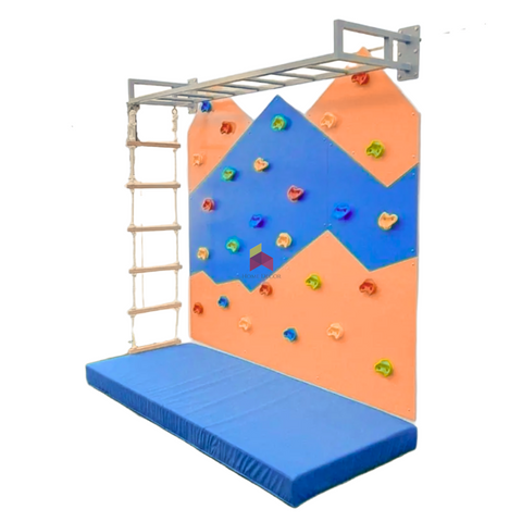 Monkey Bar with Mountain Climbing Wall Panels