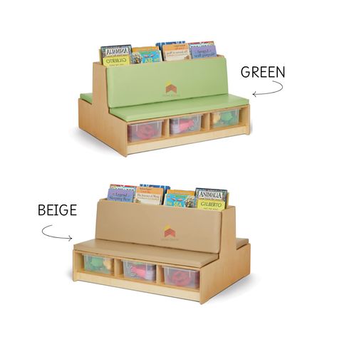 Double Sided Bench Seating With Open Cubbies