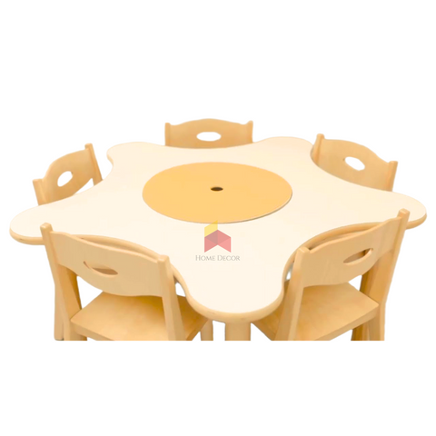 Star Shaped Table With Storage