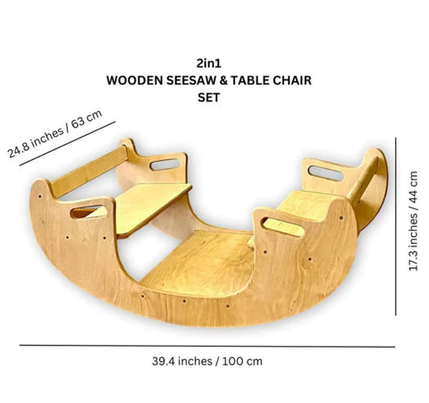 2-in-1 Seesaw &amp; Montessori Table