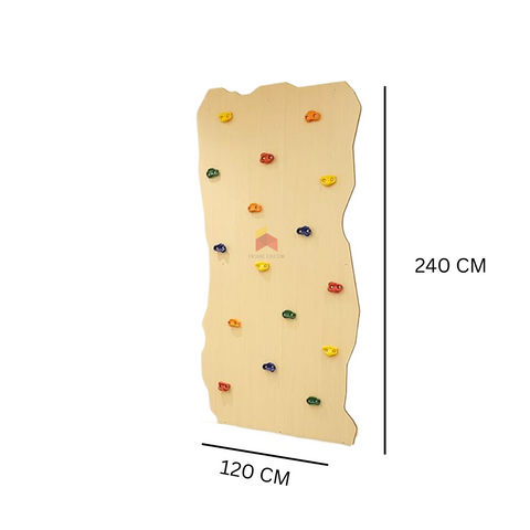 Rock Themed Climbing Wall With Safety Mattress | Single Panel