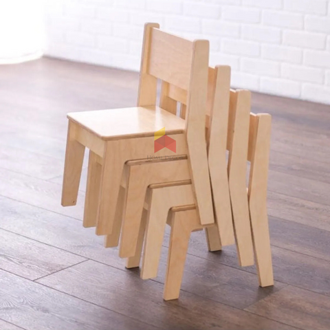 Stackable Wooden Chair For Kids