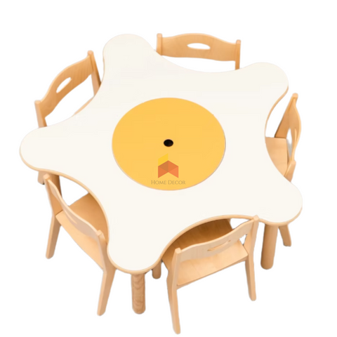 Star Shaped Table With Storage