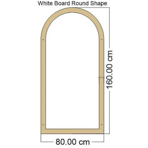 Arch Shaped White Board
