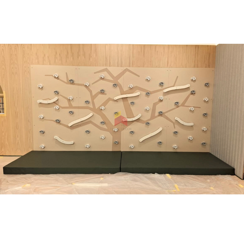 Woodland Climbing Wall | Art Work | XL Climbing Wall | Crash Mattress