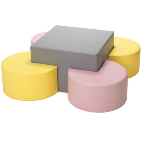 Soft Play Pac Man Seating Set: Fun Design for Kids Home Decor