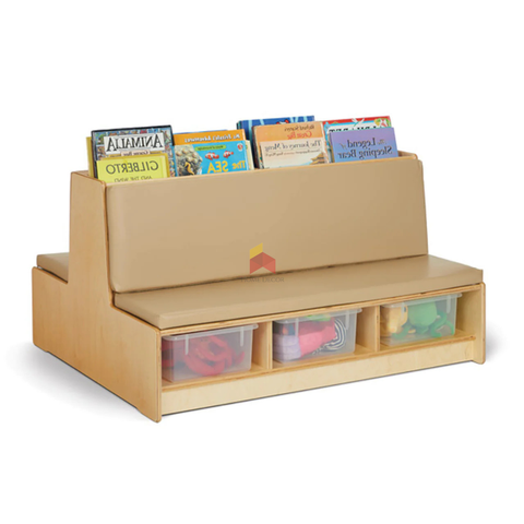 Double Sided Bench Seating With Open Cubbies