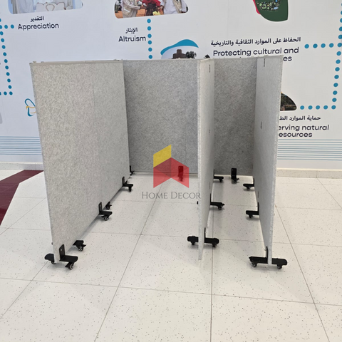 Movable Room Divider with Wheels