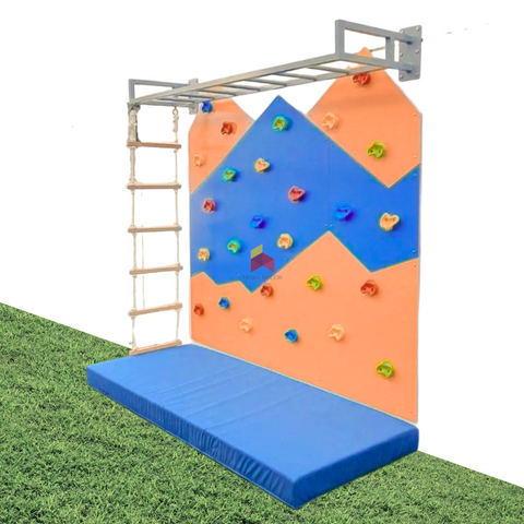 Monkey Bar with Mountain Climbing Wall Panels