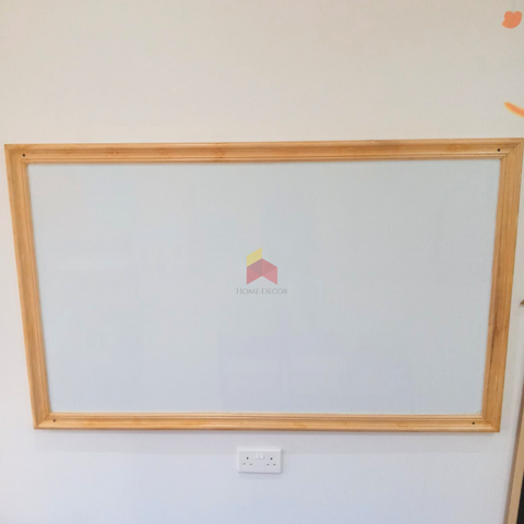 Magnetic Whiteboard with Wooden Frame Rectanular Shape