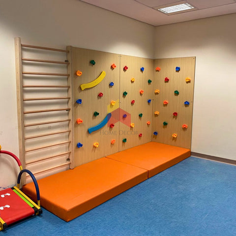 3 Panels of Climbing wall with Swedish ladder Combo | Basic Mode Home Decor Kids