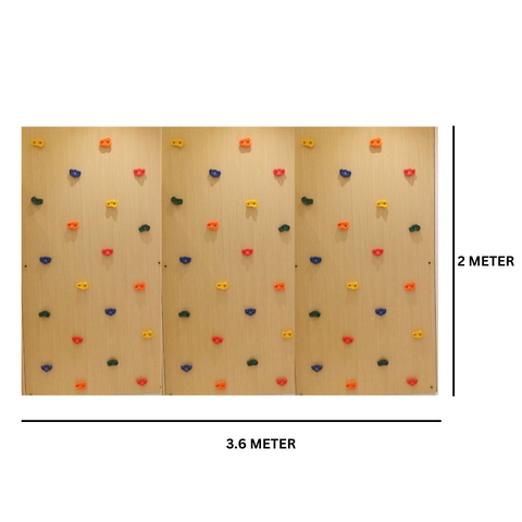 Climbing Wall: Active Fun for Playtime - Triple Panel Home Decor