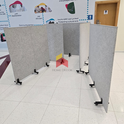 Movable Room Divider with Wheels