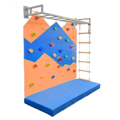 Monkey Bar with Mountain Climbing Wall Panels