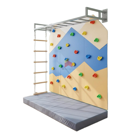 Monkey Bar with Mountain Climbing Wall Panels