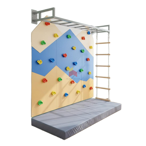 Monkey Bar with Mountain Climbing Wall Panels