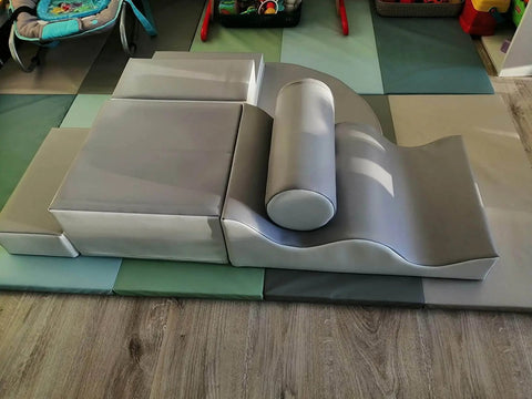 Soft Play Pastel Color Set: Safe and Colorful Fun Soft Play Home Decor Grey 