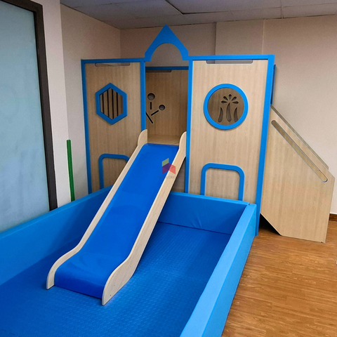 Indoor Play House With Slide And Ball Pool
