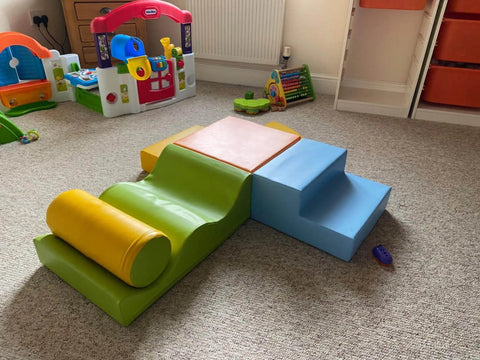 Soft Play Pastel Color Set: Safe and Colorful Fun Soft Play Home Decor Orange 