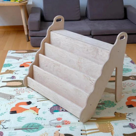 Wooden Montessori Bookshelf for Kids'