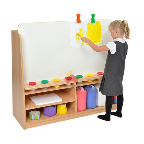 Art And Craft Storage With White Magnetic Board
