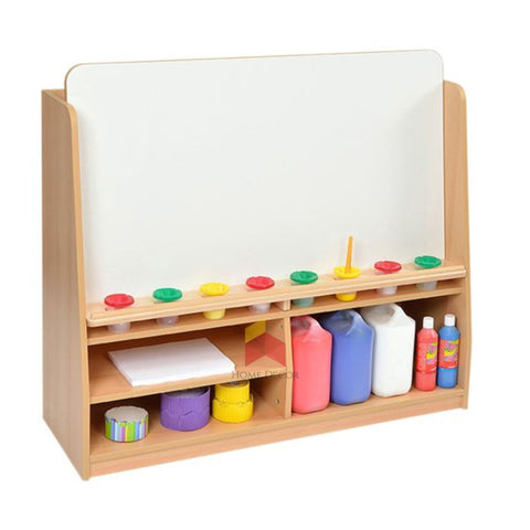 Art And Craft Storage With White Magnetic Board