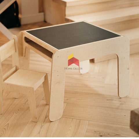 Reversible Chalkboard Table With Storage