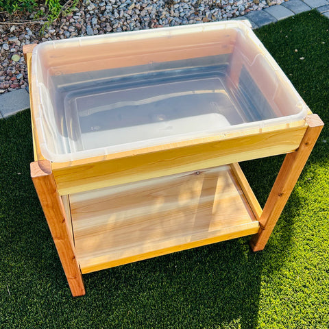 Outdoor Sensory Table with Shelf Home Decor Kids