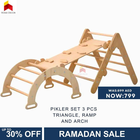 Pikler Set | Foldable Triangle | Ramp | Arch | 3 in 1