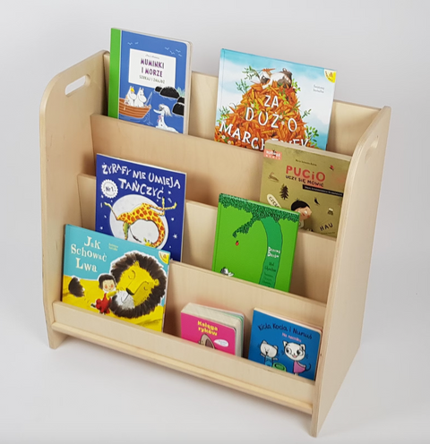WOODEN Montessori bookshelf Home Decor Kids