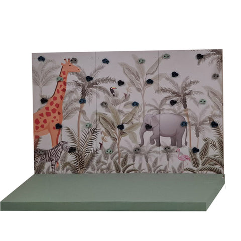 Forest themed Climbing  wall with Swedish ladder Combo - Home Decor Kids