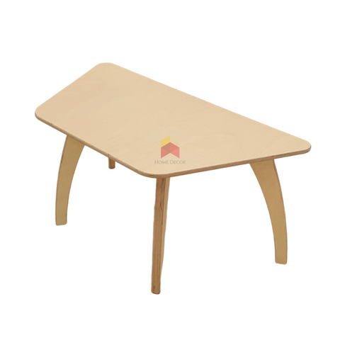 Wooden Table Trapezoid Shaped