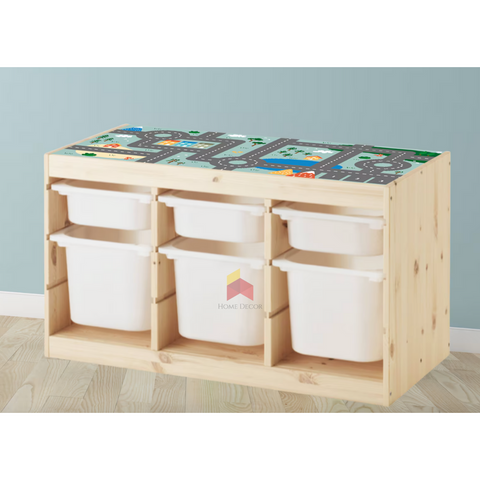 Trofast with Road Sticker