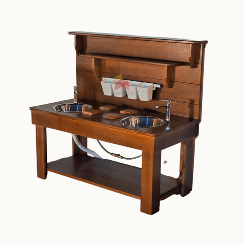 Childrens Outdoor Play Kitchen With Two Functional Taps