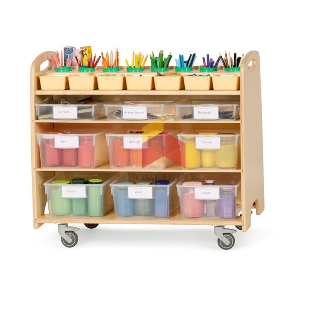 Storage with Art Moveable Trolley – Home Decor Kids